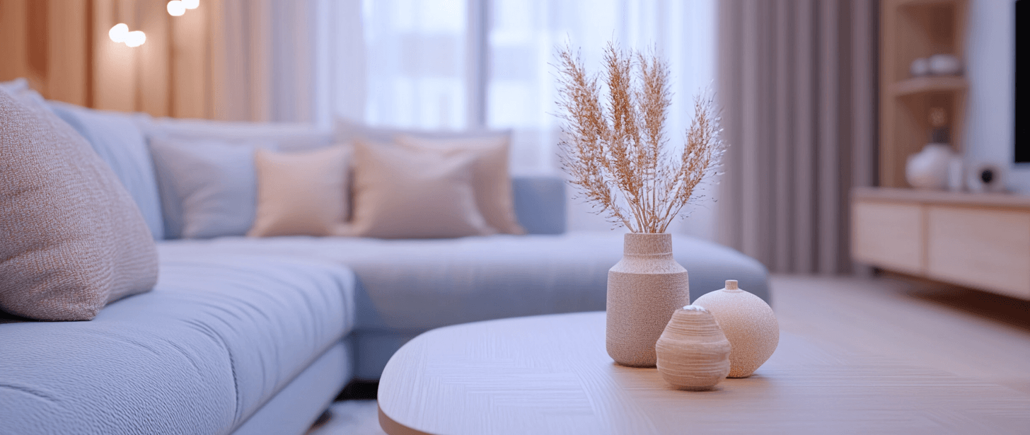 Moderne woonkamer met styling